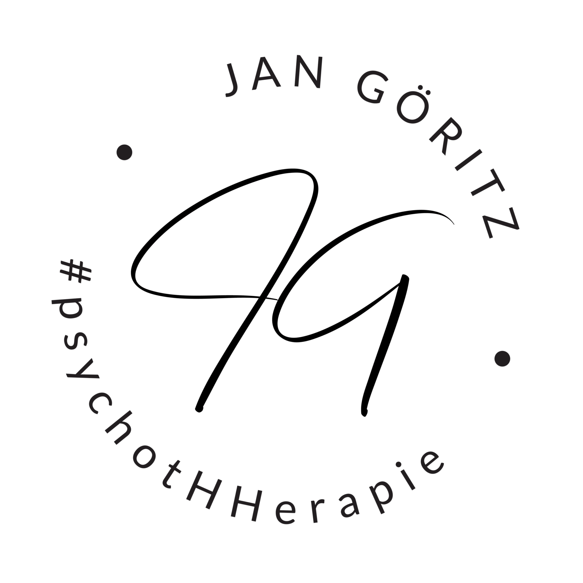 Logo Initialen - Jan Göritz - Heilpraktiker für Psychotherapie - Psychologischer Berater und Coach in Hamburg
